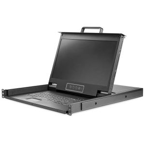 StarTech.com Consola para Armario Rack con KVM VGA y Pantalla de 17,3 Pulgadas 1080p HD - 1U