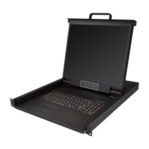 StarTech.com Consola para Armario Rack con KVM VGA y Pantalla de 19 Pulgadas - 1U