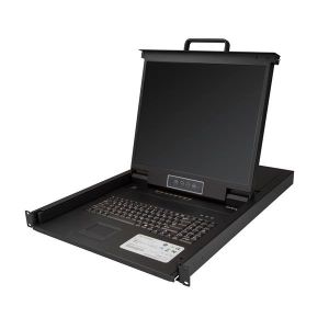 StarTech.com Consola para Armario Rack con KVM de 8 Puertos VGA y Pantalla LCD de 19 Pulgadas - 1U