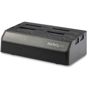 StarTech.com Docking Station USB 3.1 10Gbps de 4 Bahías SATA para Discos Duros y SSDs de 2,5 o 3,5 Pulgadas - Base USB-C de 4 Bahías
