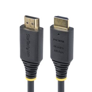 StarTech.com Cable HDMI Premium Certificado de Alta Velocidad de 1m - 4K 60Hz - 144Hz - UHD - HDR10/HDCP 2.2/ARC - 18Gbps - Cable HDMI 2.0 para Monitor o TV - Recubrimiento TPE