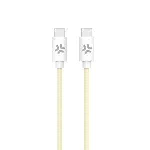 Celly USBCUSBCCOTTYL cable USB 1,5 m USB C Blanco, Amarillo