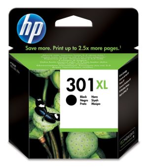 HP Cartucho de tinta original 301XL de alta capacidad negro