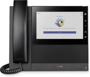 POLY Teléfono multimedia empresarial CCX 600 para Microsoft Teams y habilitado para alimentación a través de Ethernet (PoE)