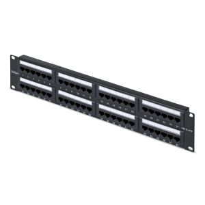 StarTech.com Panel de Parcheo 2U de 48 Puertos Cat6 RJ45 de Montaje en Rack de Servidores - UTP -Tipo 110 Punch Down - Panel de Parcheo para Rack de Servidores de Red