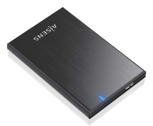 AISENS Caja externa 2.5" ASE-2528B 9.5mm SATA a USB 3.0/USB3.1 Gen1, Negro