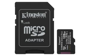 Kingston Technology 128GB microSDXC Canvas Select Plus Gen3 150MB/s A1 (Incluye adaptador de SD)