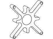 Ergotron Spacer Kit Negro