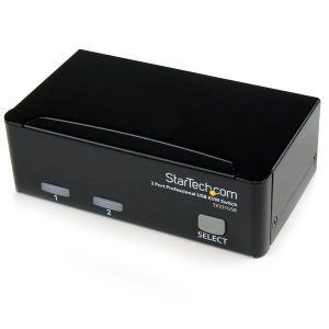StarTech.com Conmutador Switch Profesional KVM 2 Puertos Vídeo VGA - USB - Hasta 1920x1440