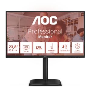 AOC E4 24E4CV pantalla para PC 60,5 cm (23.8") 1920 x 1080 Pixeles Full HD LED Negro
