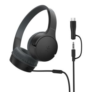 Belkin SoundForm Mini Auriculares Alámbrico Diadema Llamadas/Música USB Tipo C Negro