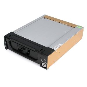 StarTech.com Rack Móvil Aluminio Reforzado Disco Duro HDD SATA 3,5" Pulgadas con Bandeja Bahía 5,25"