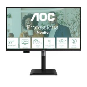 AOC Q27P4CV pantalla para PC 68,6 cm (27") 2560 x 1440 Pixeles Quad HD LED Negro