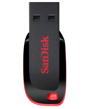 SanDisk Cruzer Blade unidad flash USB 16 GB USB tipo A 2.0 Negro, Rojo