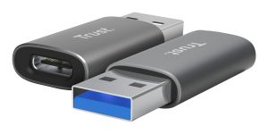 Trust Calyx USB Type-C USB Type-A Gris