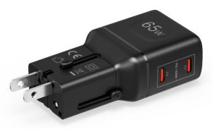 Celly MULTIPLUGSL65W cargador de dispositivo móvil Auriculares, Smartphone, Tableta Negro Corriente alterna Carga rápida Interior