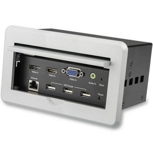 StarTech.com Caja de Conectividad de Audio y Vídeo para Mesas de Conferencia - 4K