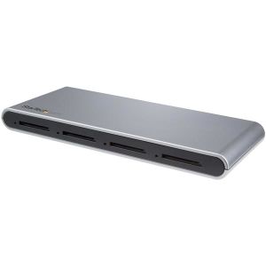 StarTech.com Lector Grabador USB-C de Tarjetas de Memoria Flash SD con 4 Ranuras - USB Tipo C - USB 3.1 - SD 4.0 - UHS-II