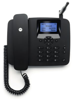 Motorola FW200L Teléfono DECT Identificador de llamadas Negro