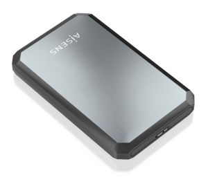 AISENS Caja externa 2.5" ASE-2529B 9.5mm SATA a USB 3.0/USB3.1 Gen1, Negro-Gris