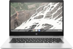 HP Chromebook x360 14 G1 DDR4-SDRAM 35,6 cm (14") 1920 x 1080 Pixeles Pantalla táctil 8ª generación de procesadores Intel® Core™ i3 8 GB 64 GB Flash Wi-Fi 5 (802.11ac) Chrome OS Plata