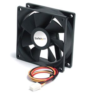 StarTech.com High Air Flow 9.25 cm Dual Ball Bearing Case Fan with TX3 Connector Carcasa del ordenador Negro