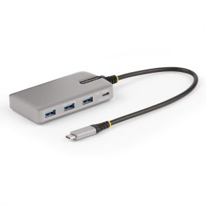 StarTech.com Hub Ladrón USB-C de 4 Puertos con Modo Alt de DP para USB-C y Salida de Vídeo de 4K 60Hz - 3x USB-A - 1x USB Tipo C - PD 100W - USB 3.2 10Gbps - Cable 30cm - Portátil