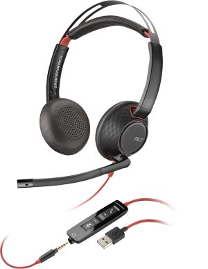 POLY Auriculares estéreo Blackwire 5220 USB-A