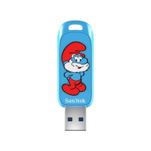 SanDisk Smurfs unidad flash USB 128 GB USB tipo A 3.2 Gen 1 (3.1 Gen 1) Azul