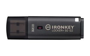 Kingston Technology IronKey 32GB Locker Plus 50 G2, FIPS 197, AES-256