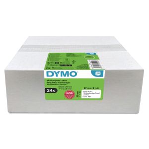 DYMO LW etiquetas de dirección multiusos auténticas | 32 mm × 57 mm | 24 rollos de 1000 etiquetas con reverso fácil de retirar (24 000 unidades) | autoadhesivas | para etiquetadoras LabelWriter
