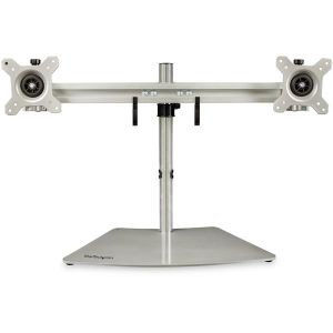 StarTech.com Base Soporte para 2 Monitores - Horizontal - Color Plata