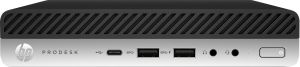 HP ProDesk 600 G5 i5-9500T mini PC 9na generación de procesadores Intel® Core™ i5 8 GB DDR4-SDRAM 256 GB SSD Windows 10 Pro Negro