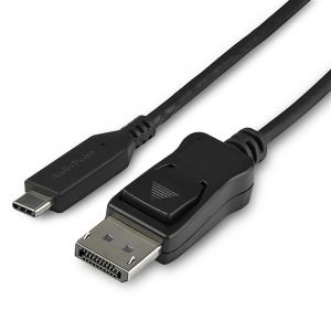 StarTech.com CDP2DP141MB adaptador de cable de vídeo 1 m DisplayPort USB Tipo C Negro