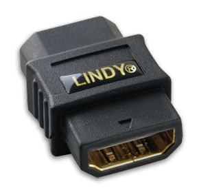 Lindy 41230 cambiador de género para cable HDMI Negro