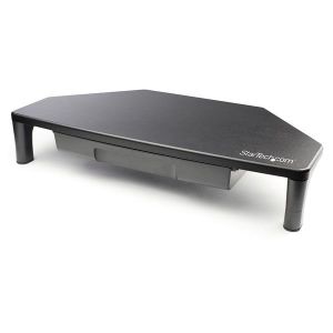 StarTech.com Soporte Base Elevador de Monitor para Estación de Trabajo de Esquina - con Ajuste de Altura