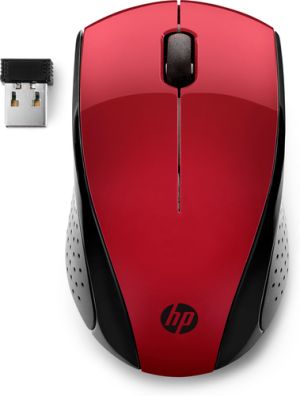 HP Ratón inalámbrico 220 (Rojo Ocaso)