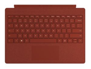 Microsoft Surface Pro Signature Type Cover QWERTY Español Microsoft Cover port Rojo