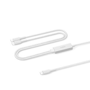 Belkin CAC004hq1.5MWH cable USB USB 2.0 1,5 m USB C 2 x USB C Blanco