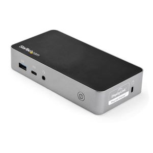 StarTech.com Dock USB-C - Docking Station de Dos Monitores HDMI 1080p para Portátil - Entrega de Alimentación de 60W - 1x USB-C 3x USB-A Ethernet - Replicador de Puertos USB Tipo C USB 3.1 Gen 1 para Dos Monitores - para Mac y Windows