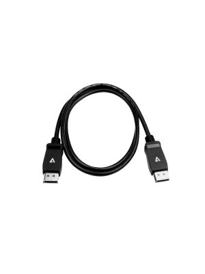 V7 Cable de vídeo negro Pro DisplayPort macho a DisplayPort macho 1m