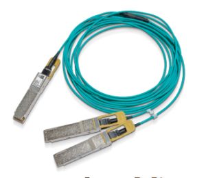 Nvidia MFS1S50-H020V Cable de fibra óptica e InfiniBand 20 m QSFP56 2x QSFP56 Azul