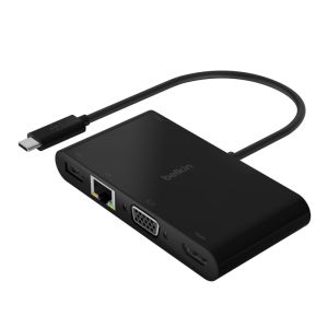Belkin AVC004BTBK hub de interfaz USB 3.2 Gen 1 (3.1 Gen 1) Type-C Negro