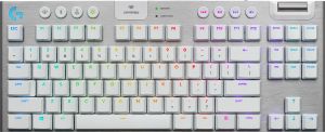 Logitech G G915 TKL teclado RF Wireless + Bluetooth QWERTY Internacional de EE.UU. Blanco