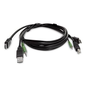 StarTech.com Cable KVM HDMI de 3m - USB 2.0 - Audio de 3,5mm - Cable Combo Universalmente Compatible con Switches KVM - TAA
