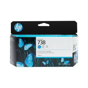 HP Cartucho de tinta cian DesignJet 738 de 130 ml