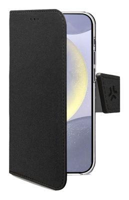 Celly WALLY funda para teléfono móvil 17 cm (6.7") Funda cartera Negro