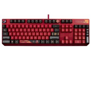 ASUS XA13 ROG STRIX SCOPE RX EVA02/RD/US teclado Juego USB Negro, Rojo