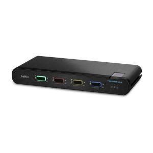 Belkin F1DN104KVM-UN-4 interruptor KVM Negro