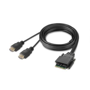 Belkin F1DN2MOD-CC-H06 cable para video, teclado y ratón (kvm) Negro 1,8 m